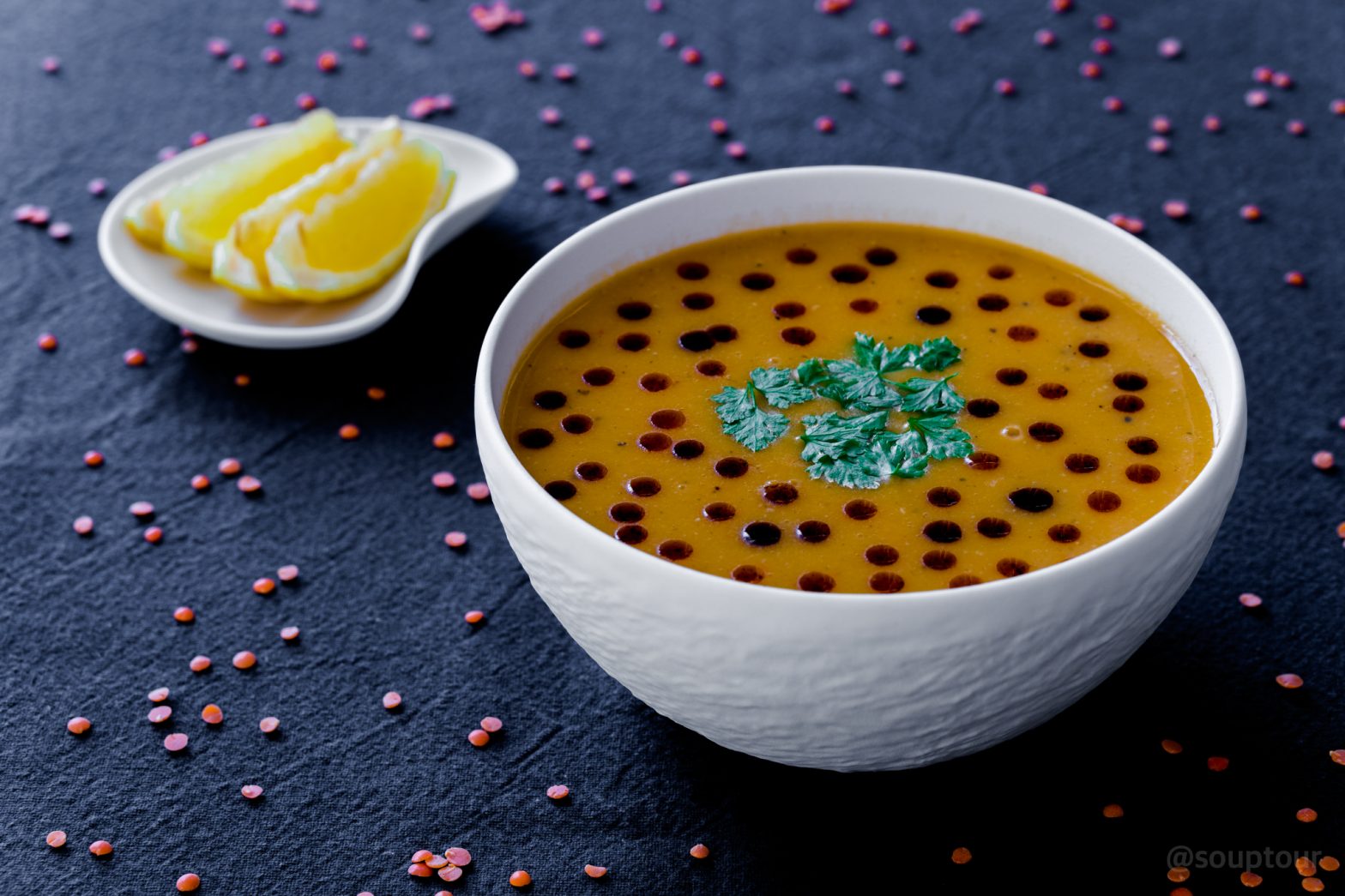 Turkish Lentil Soup:  Packed Mercimek Çorba