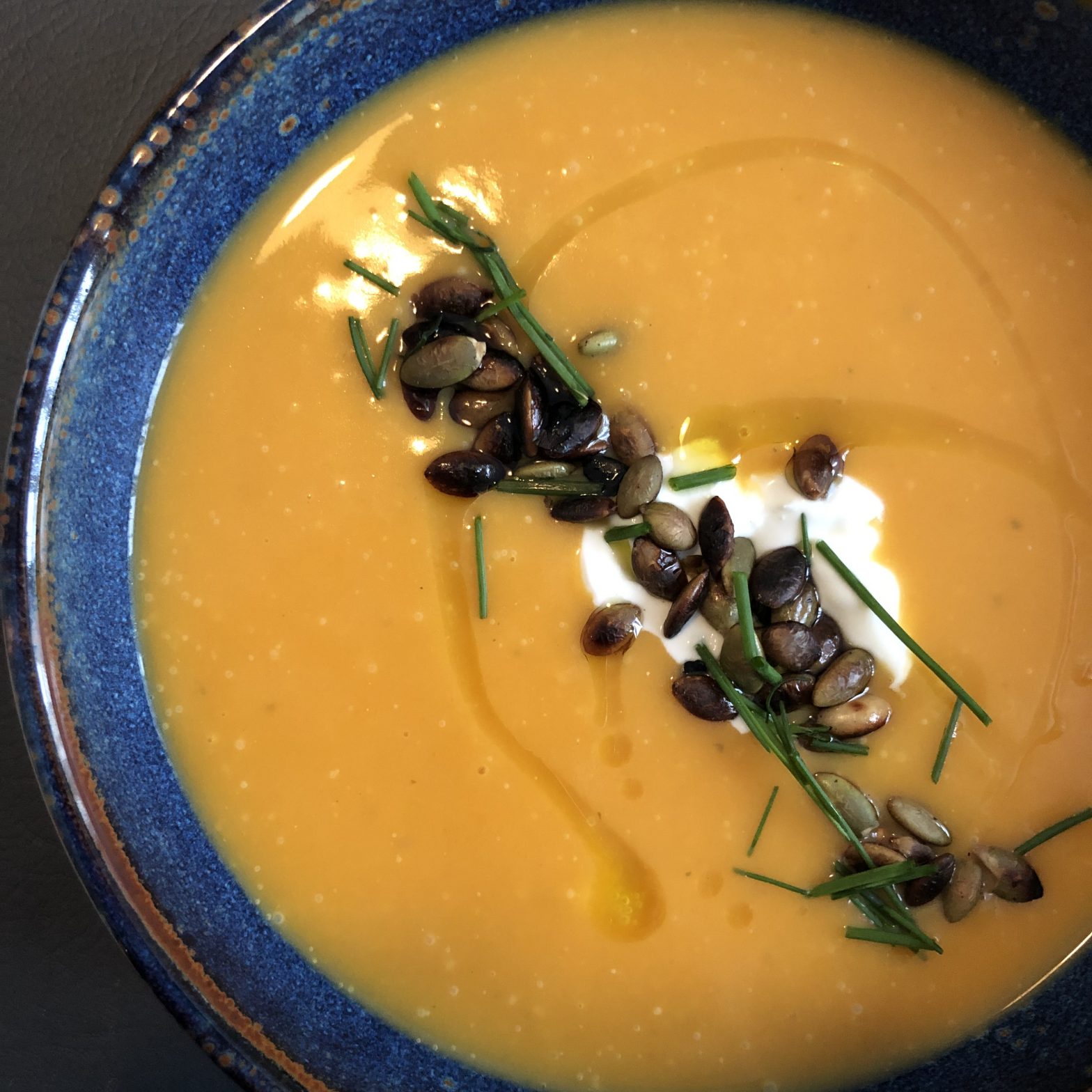 Creamy pumpkin soup