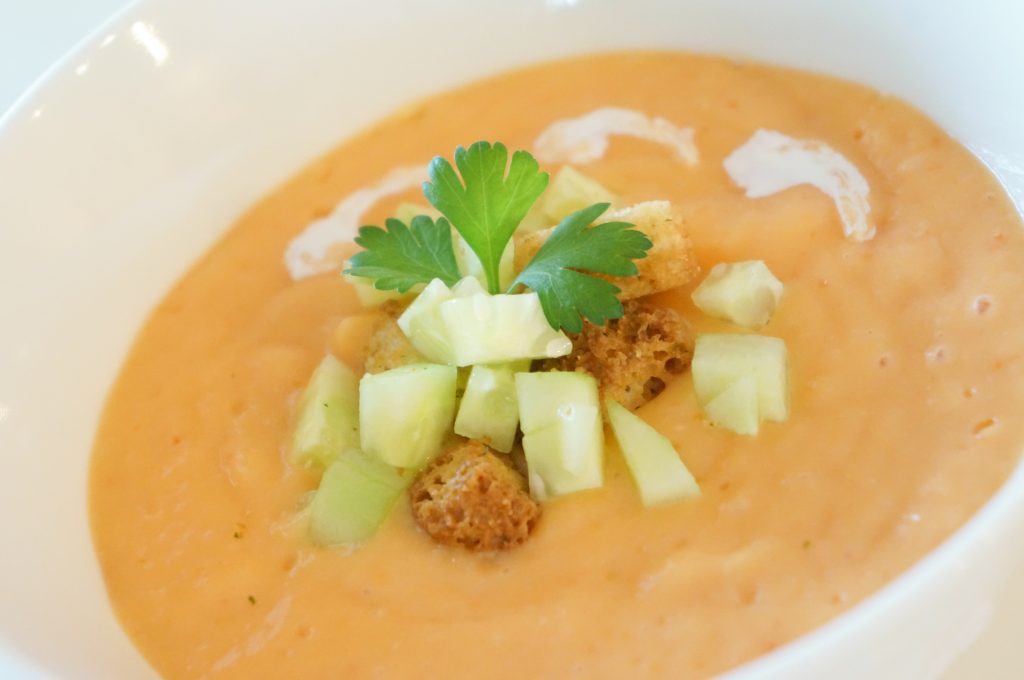 Spanish gazpacho soup